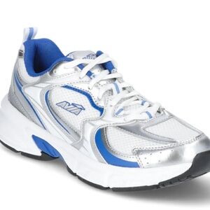 AVIA Silver and Blue Athletic Tennis Shoe Sneakers